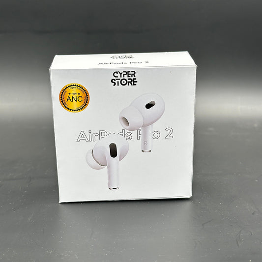Cyper AirPods Pro 2 ANC Wireless Earbuds Bluetooth 5.0 | Super Sound Bass Charging Case and Extra Ear-Buds | Pop-Up Feature Compatible with All Devices White